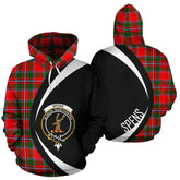 Spens Modern Tartan Crest Hoodie - Circle Style